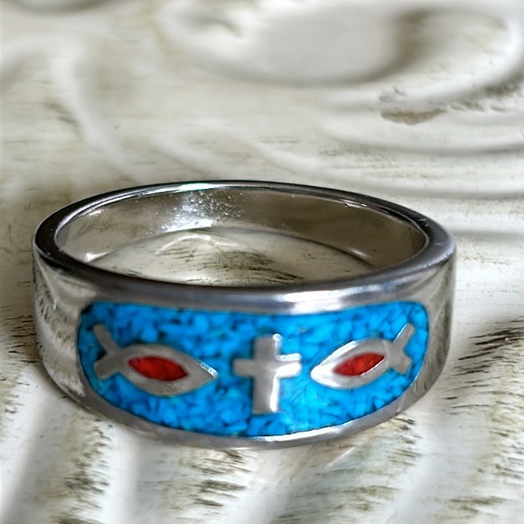 Vintage Christian Band Rings - Picture 5 of 6